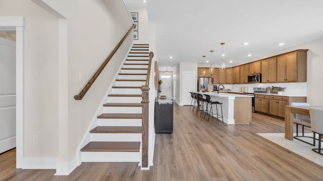 Representative furnished interior of a home built from the Lighthouse by DRB Homes in Chestnut Farms, Longs (Image 18).