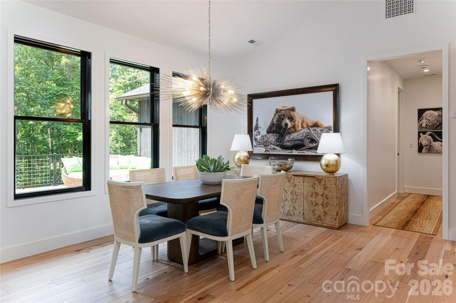 Furnished interior view inside a new home in , Weaverville (Image 14).