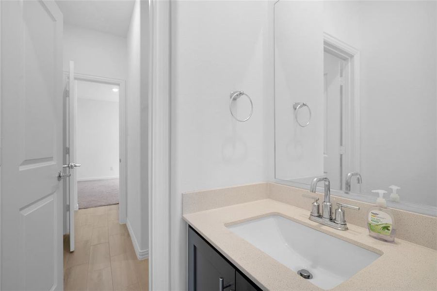 Furnished interior view inside a new home in Northlake Estates, Little Elm (Image 29). Furnished interior view inside a new home in Northlake Estates, Little Elm (Image 29).