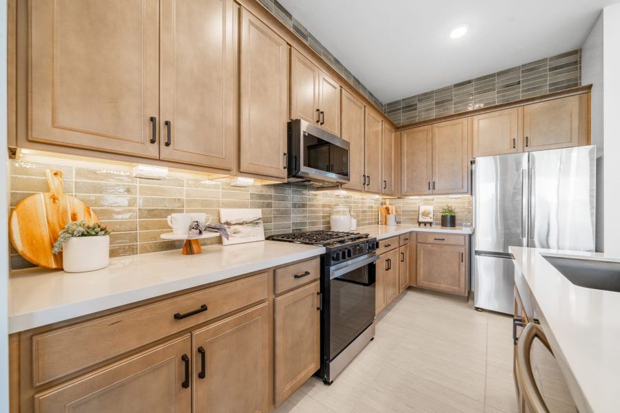 Kitchen | Brisa Model Home | Mira Vista at Victory in Buckeye, AZ by Landsea Homes