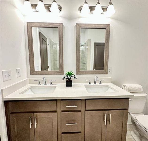 Furnished interior view inside a new home in Market Square at Sawnee Village, Cumming (Image 16). Furnished interior view inside a new home in Market Square at Sawnee Village, Cumming (Image 16).