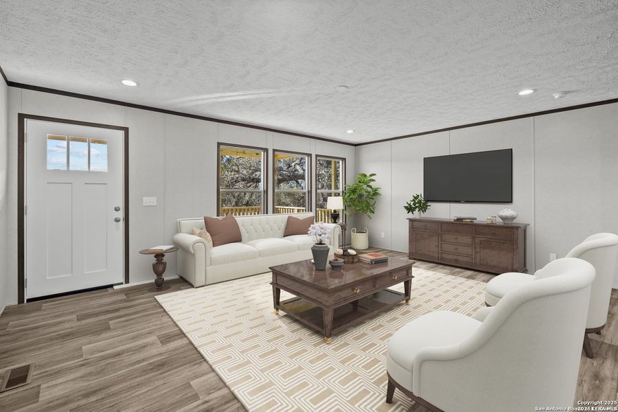 Furnished interior view inside a new home in , Jourdanton (Image 12).