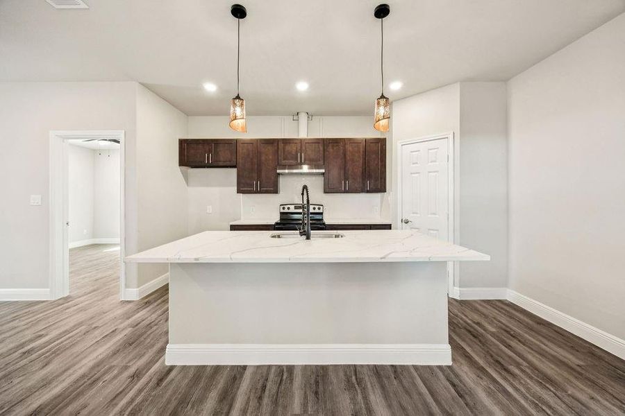 Furnished interior view inside a new home in , Cleveland (Image 5).