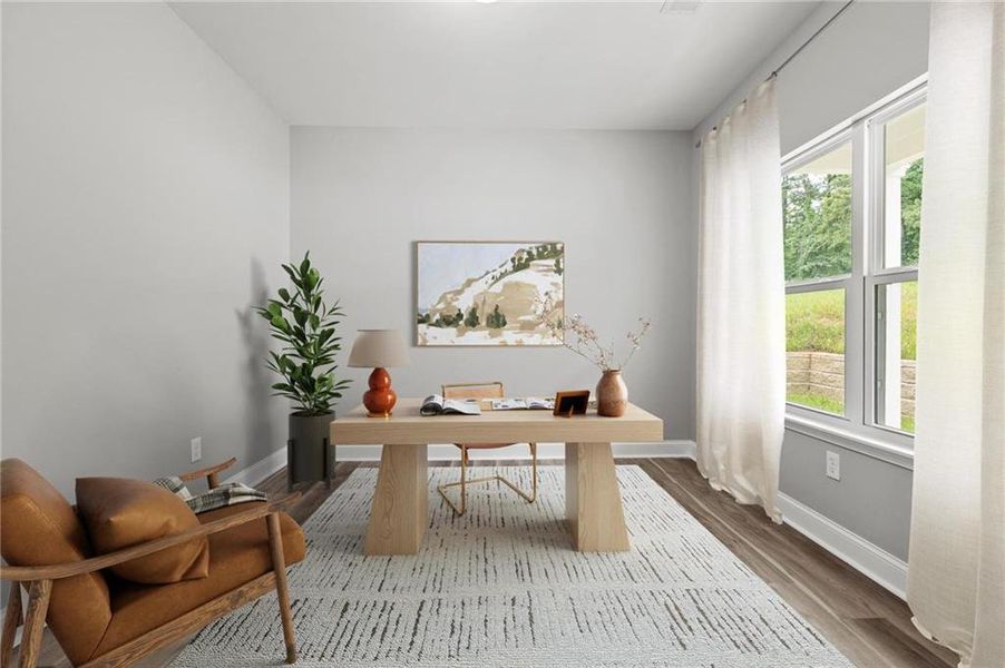 Furnished interior view inside a new home in , Douglasville (Image 7).