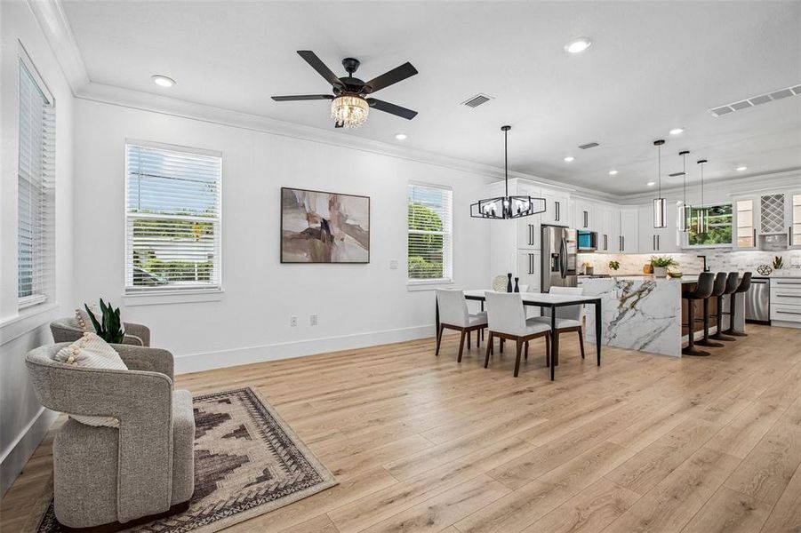 Furnished interior view inside a new home in , Tampa (Image 6).