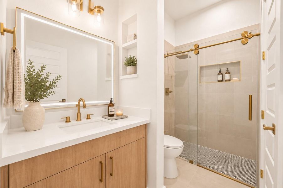 Furnished interior view inside a new home in , Houston (Image 18). Furnished interior view inside a new home in , Houston (Image 18).