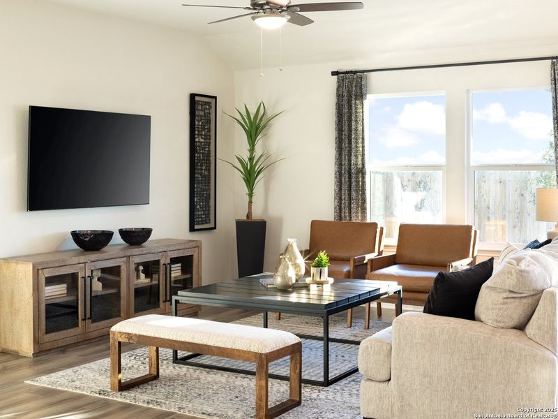 Furnished interior view inside a new home in , San Antonio (Image 9).