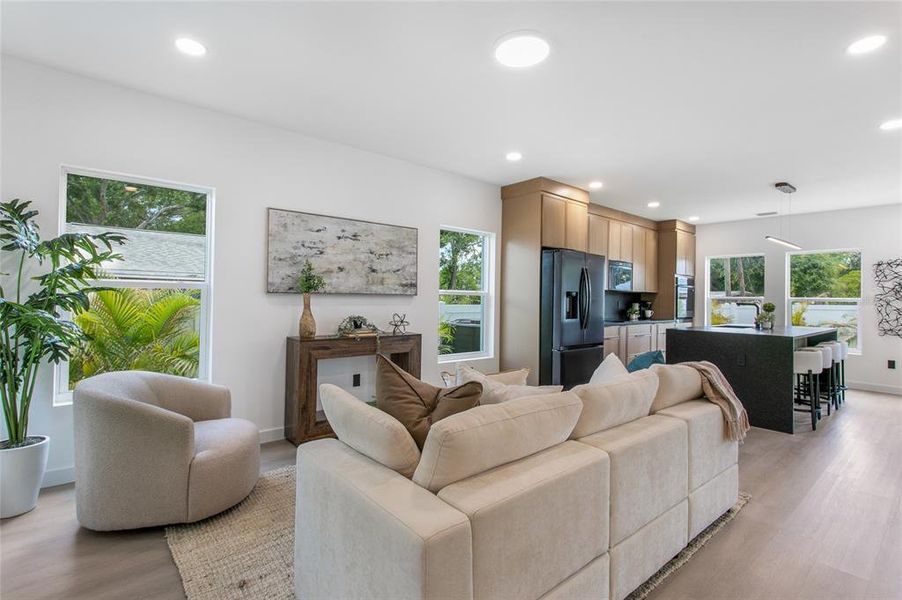 Furnished interior view inside a new home in , St. Petersburg (Image 12).