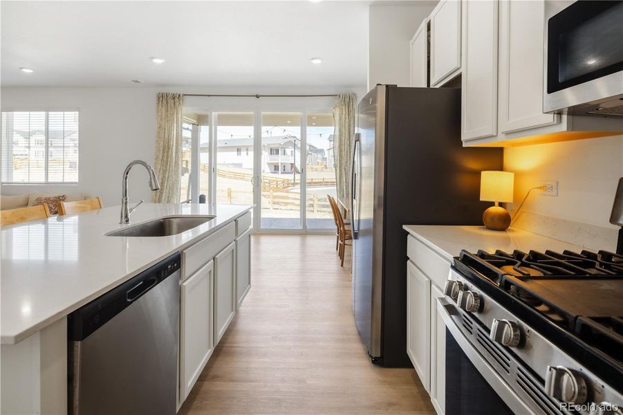 Furnished interior view inside a new home in Creekside Village, Thornton (Image 12). Furnished interior view inside a new home in Creekside Village, Thornton (Image 12).