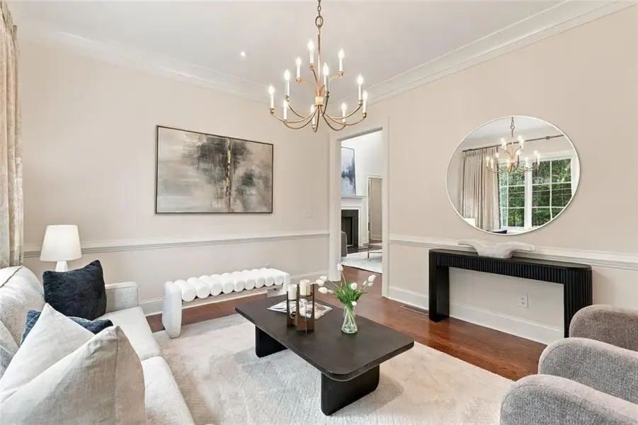 Furnished interior view inside a new home in , Sandy Springs (Image 40).