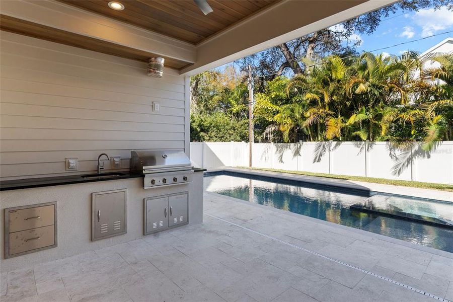 Exterior details and patio area of a home in , Tampa (Image 2). Exterior details and patio area of a home in , Tampa (Image 2).