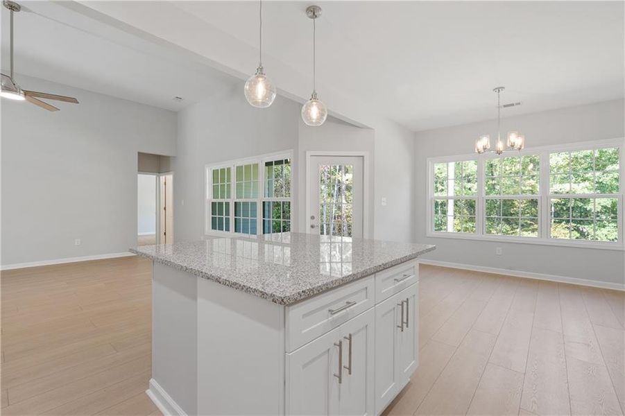Furnished interior view inside a new home in , Gray (Image 5).