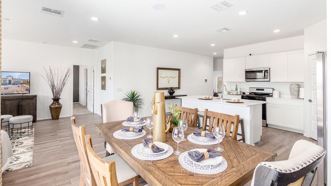 Representative furnished interior of a home built from the Cali by D.R. Horton in Barnett Village, Marana (Image 10). Representative furnished interior of a home built from the Cali by D.R. Horton in Barnett Village, Marana (Image 10).