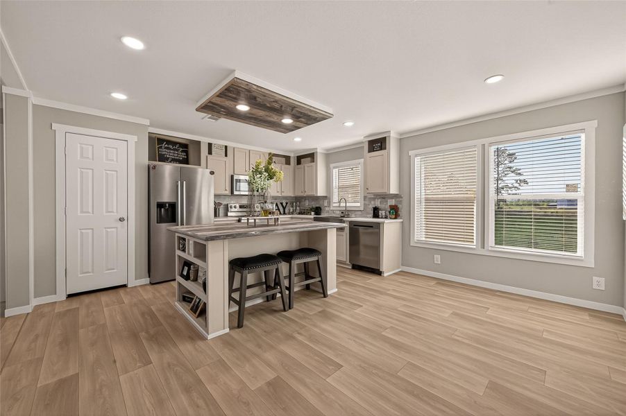 Furnished interior view inside a new home in , Cleveland (Image 9).
