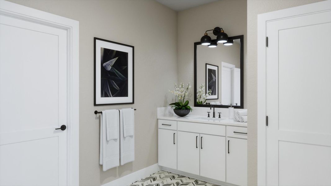 Furnished interior view inside a new home in Trinity Gardens, Deland (Image 5). Furnished interior view inside a new home in Trinity Gardens, Deland (Image 5).