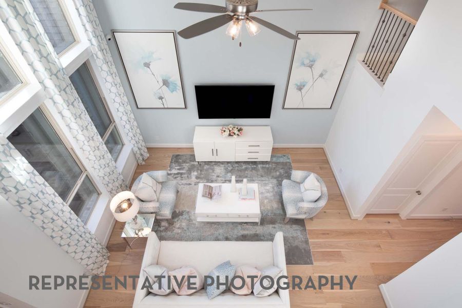Furnished interior view inside a new home in Bridgeland, Cypress (Image 7).