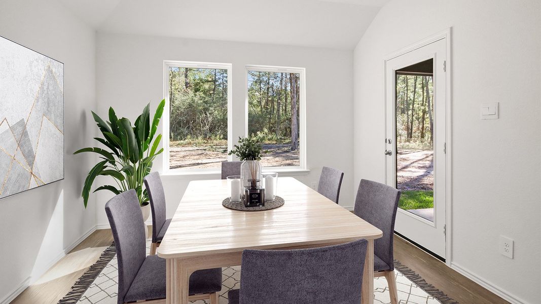 Representative furnished interior of a home built from the Fairfield by D.R. Horton in Williams Reserve East, Conroe (Image 9).