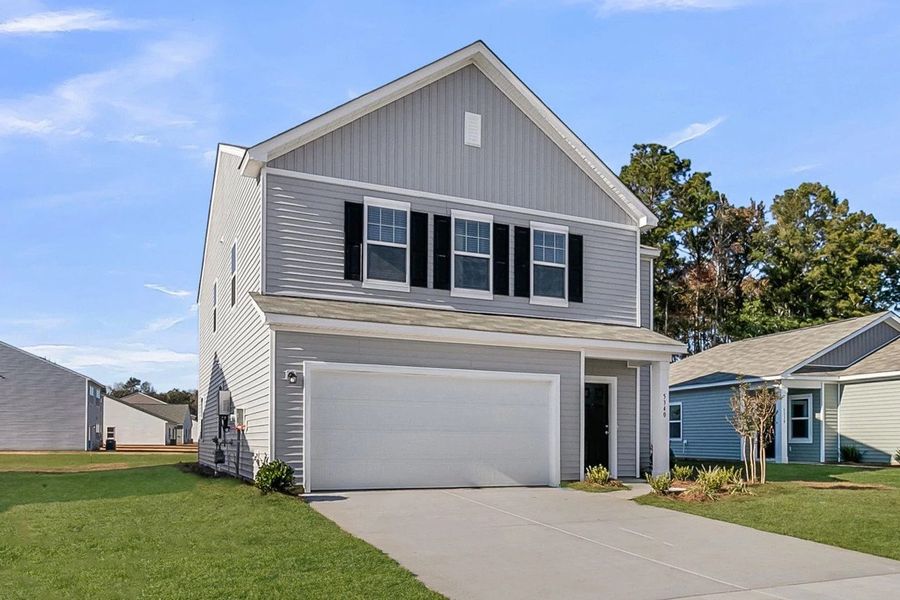 Representative exterior photo of a completed home built from the Supernova by Starlight Homes in Watson Hill, Summerville, SC (Image 1). Representative exterior photo of a completed home built from the Supernova by Starlight Homes in Watson Hill, Summerville, SC (Image 1).