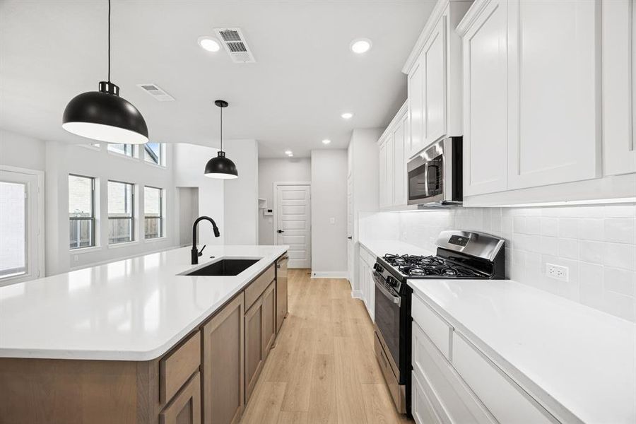 Furnished interior view inside a new home in Talia – Cottage Series, Mesquite (Image 13). Furnished interior view inside a new home in Talia – Cottage Series, Mesquite (Image 13).