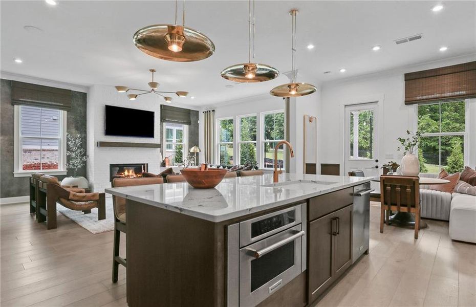 Furnished interior view inside a new home in Sterling Pointe, Cumming (Image 13).