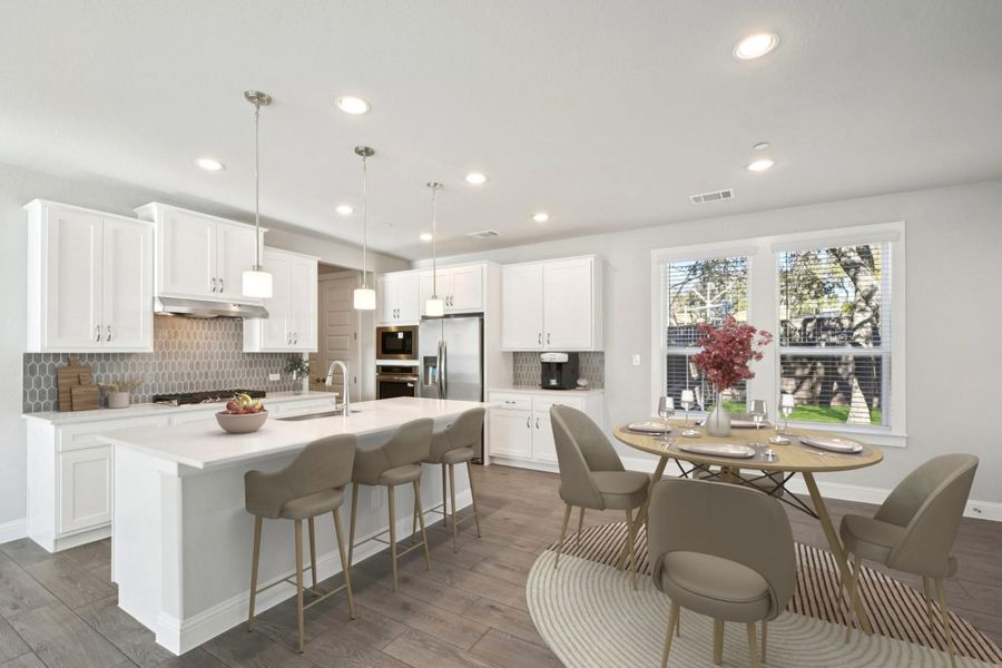 Furnished interior view inside a new home in Clear Creek, Round Rock (Image 7).