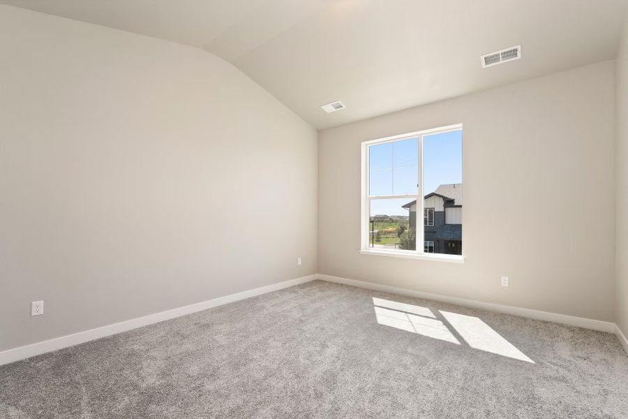 Spacious, unfurnished interior of a new home in The Lakes at Centerra - Discovery, Loveland (Image 18). Spacious, unfurnished interior of a new home in The Lakes at Centerra - Discovery, Loveland (Image 18).