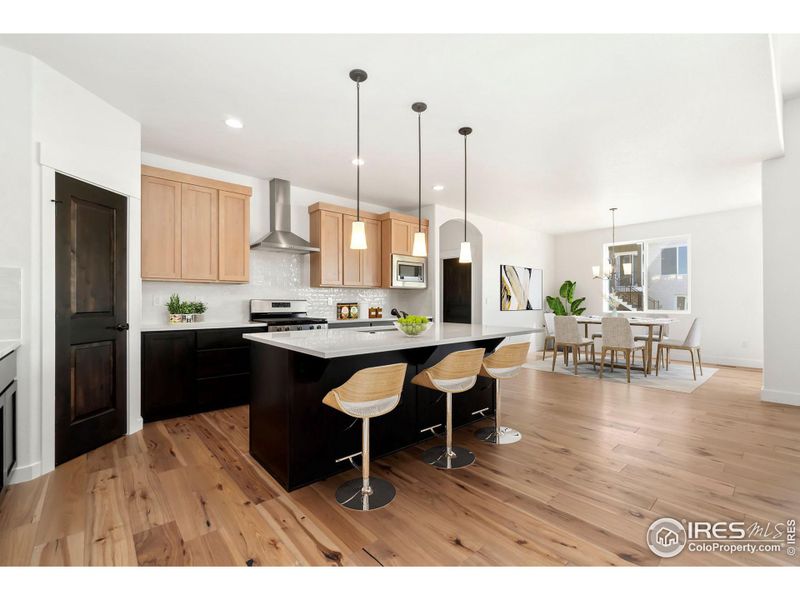 Walk-in Pantry and Stainless Steel Appliances