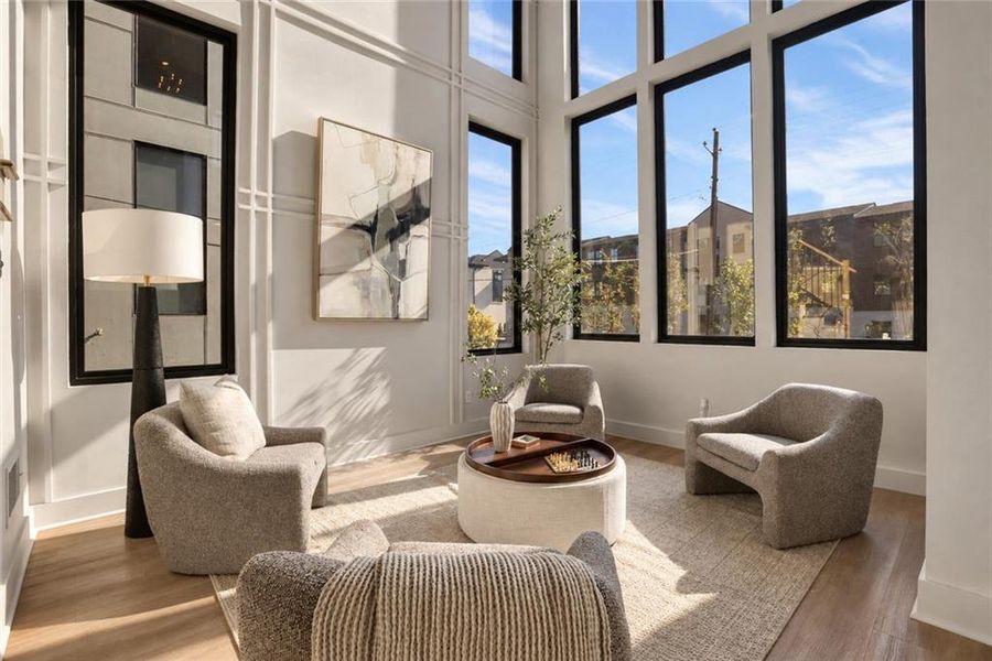 Furnished interior view inside a new home in , Atlanta (Image 19).