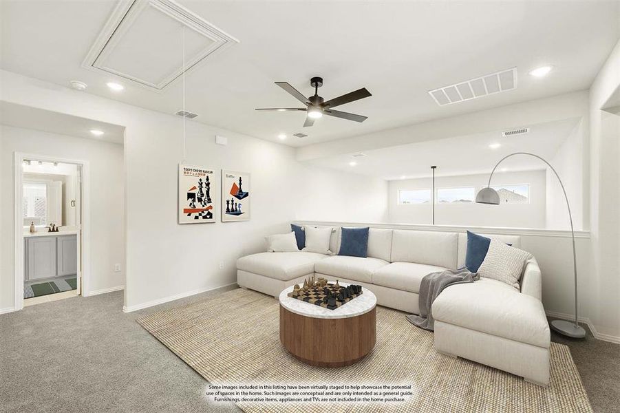 Furnished interior view inside a new home in Sable Creek, Sanger (Image 8). Furnished interior view inside a new home in Sable Creek, Sanger (Image 8).