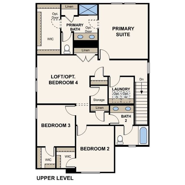 2D floor plan layout of this home in Skyline Village, San Tan Valley, AZ (Image 4).