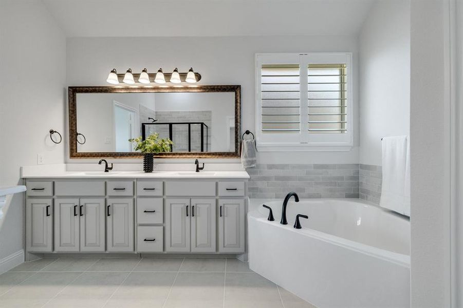 Furnished interior view inside a new home in Lovers Landing, Forney (Image 18).