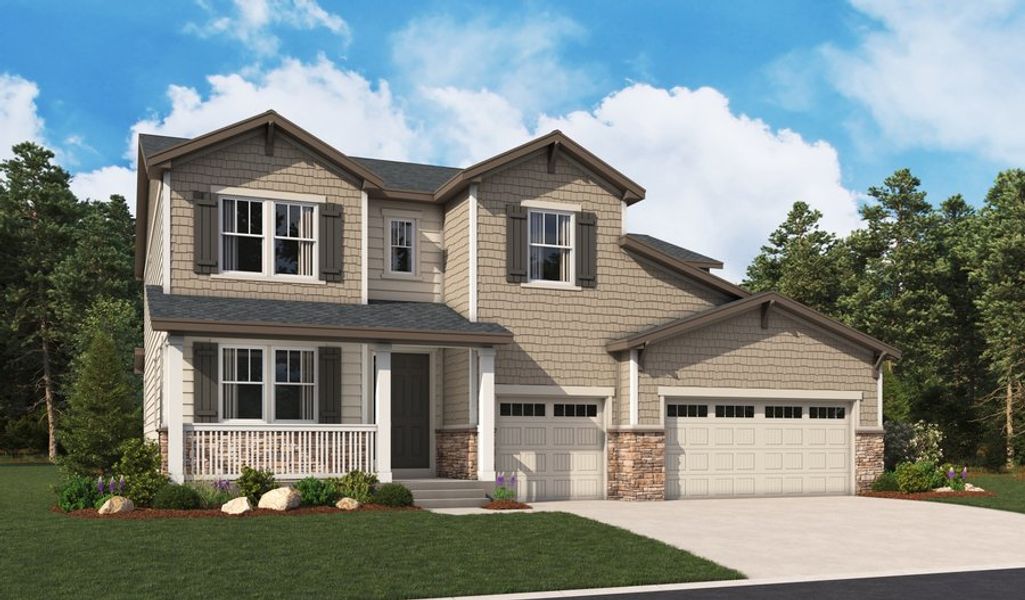 DillonII-D399-JacksonCreek Elevation A (3-car)