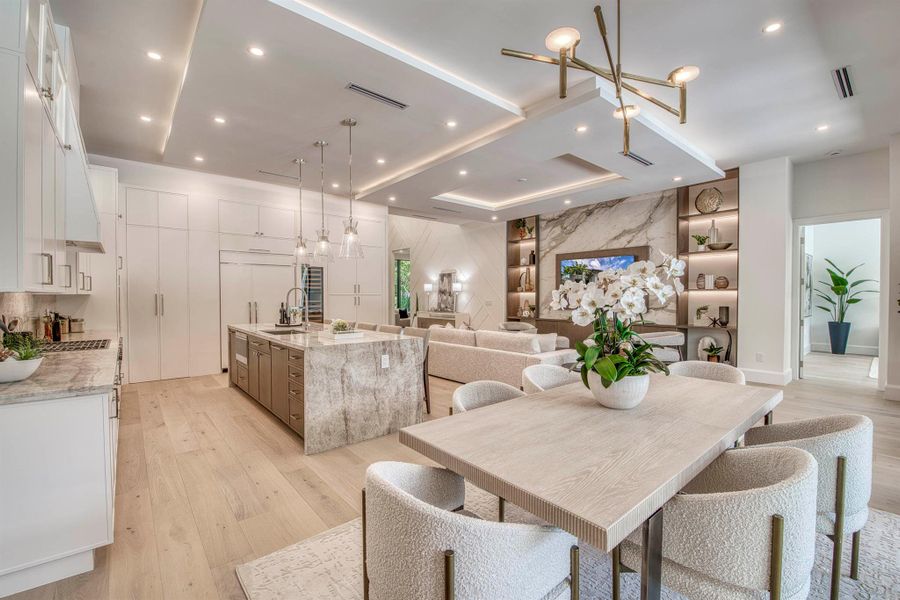 Furnished interior view inside a new home in , Palm Beach Gardens (Image 41).