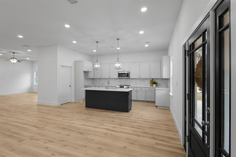 Furnished interior view inside a new home in , Bridgeport (Image 4). Furnished interior view inside a new home in , Bridgeport (Image 4).