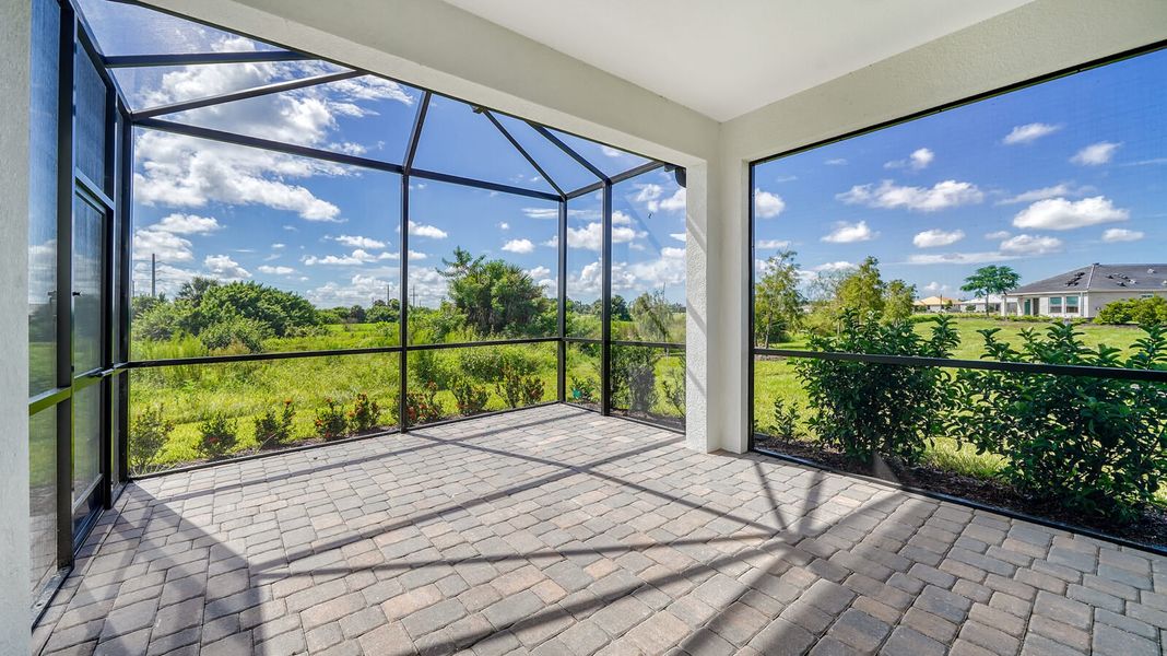 Exterior details and patio area of a home in Vistera of Venice, Englewood (Image 3).