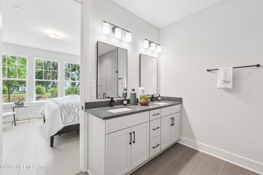 Furnished interior view inside a new home in , St. Johns (Image 10).