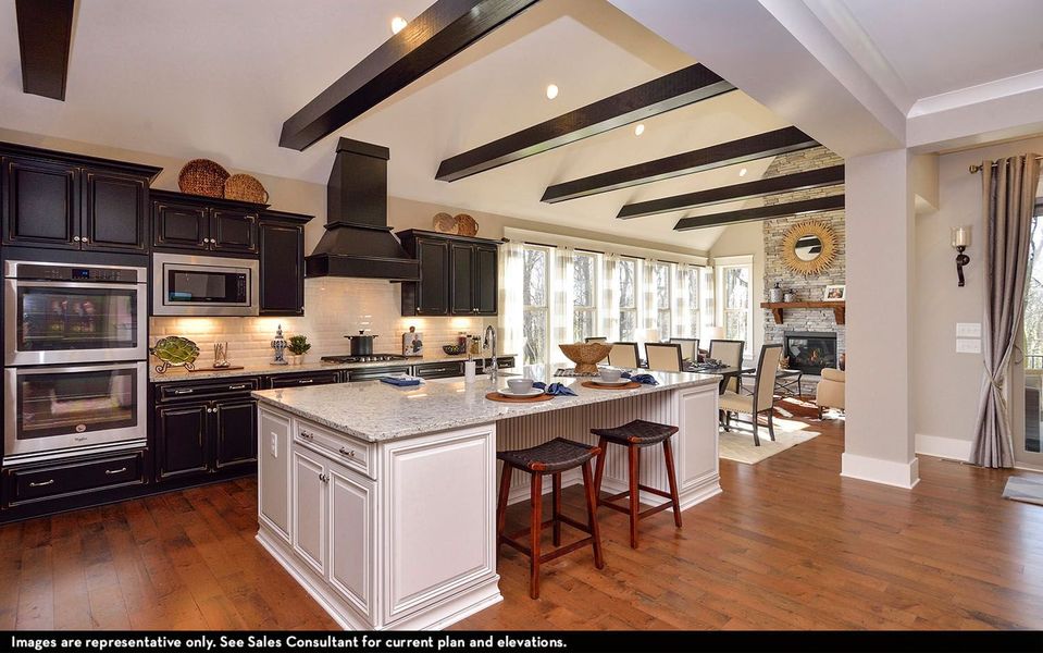 Representative furnished interior of a home built from the Dresden by CastleRock Communities in Belvoir, Fairview (Image 12).