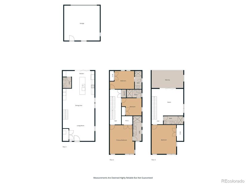 2D floor plan layout of this home in , Denver, CO (Image 3).