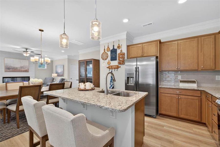 Furnished interior view inside a new home in Varnell Preserve, Dalton (Image 36).