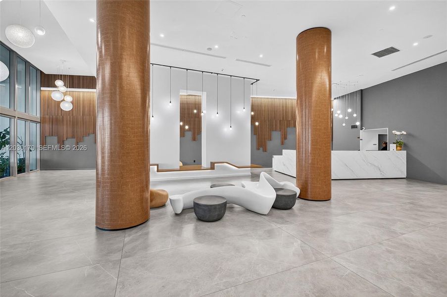 Furnished interior view inside a new home in , Miami (Image 29).