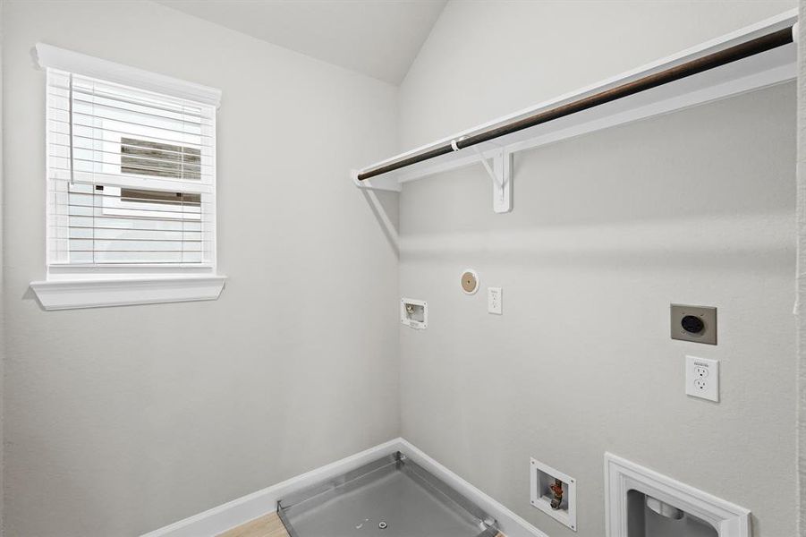 2nd floor laundry space for convenience. (*Photo not of actual home and used for illustration purposes only.)