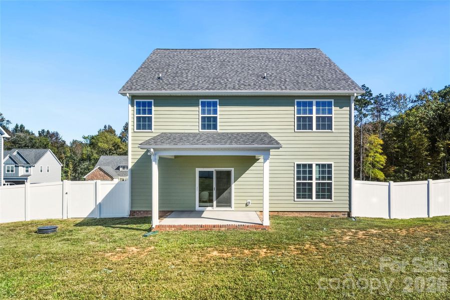 Exterior details and patio area of a home in , Stanfield (Image 31).
