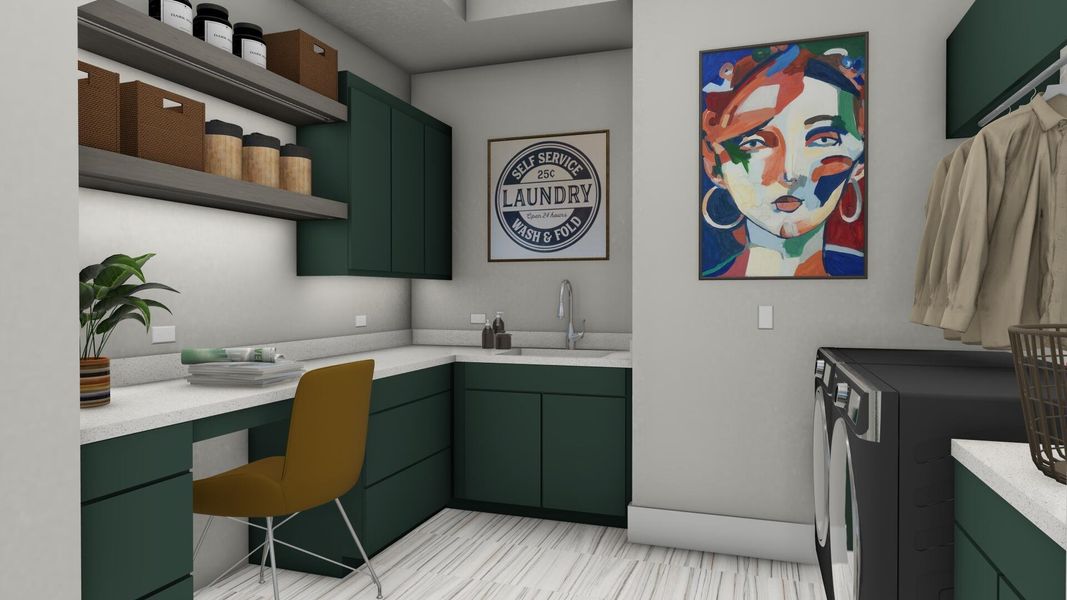 Furnished interior view inside a new home in , Vero Beach (Image 11).