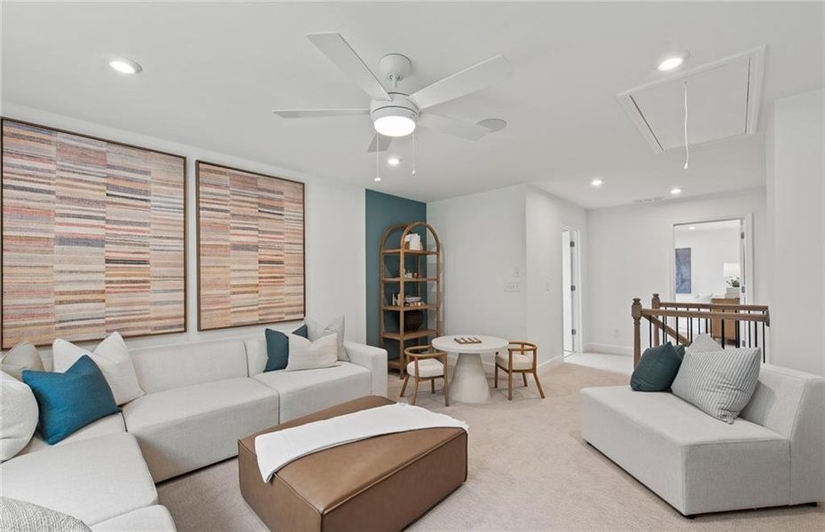 Furnished interior view inside a new home in Watermist at Mirror Lake, Villa Rica (Image 33).
