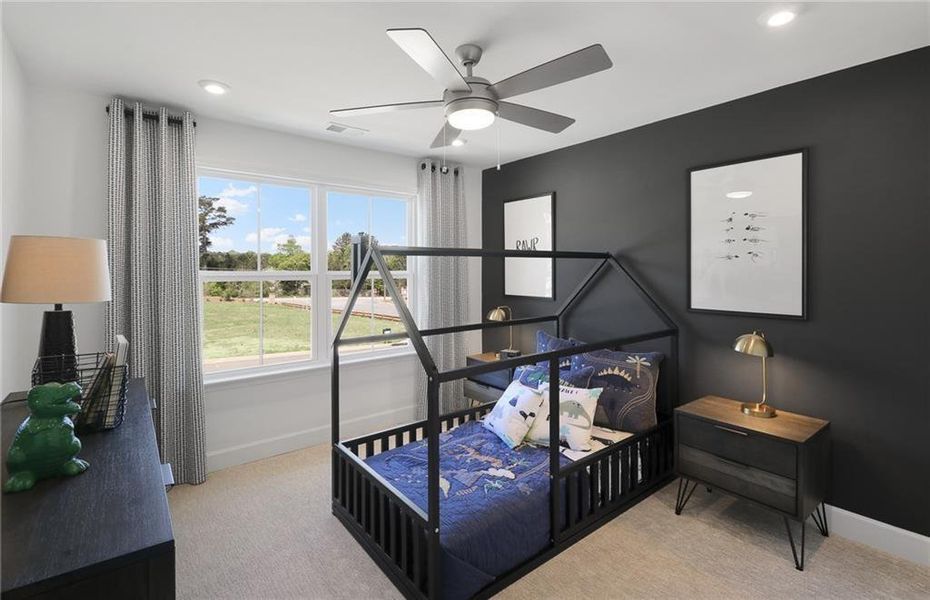 Furnished interior view inside a new home in Riversprings, Dacula (Image 4).