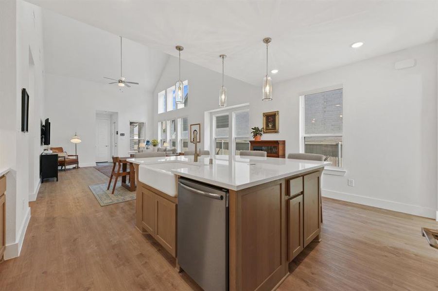 Furnished interior view inside a new home in Pecan Square, Northlake (Image 8). Furnished interior view inside a new home in Pecan Square, Northlake (Image 8).