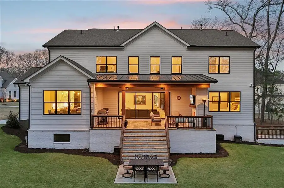 Exterior details and patio area of a home in , Roswell (Image 3). Exterior details and patio area of a home in , Roswell (Image 3).