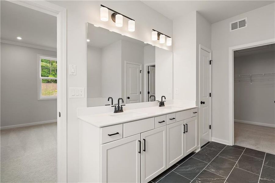 Furnished interior view inside a new home in Hillside Manor, Powder Springs (Image 11). Furnished interior view inside a new home in Hillside Manor, Powder Springs (Image 11).