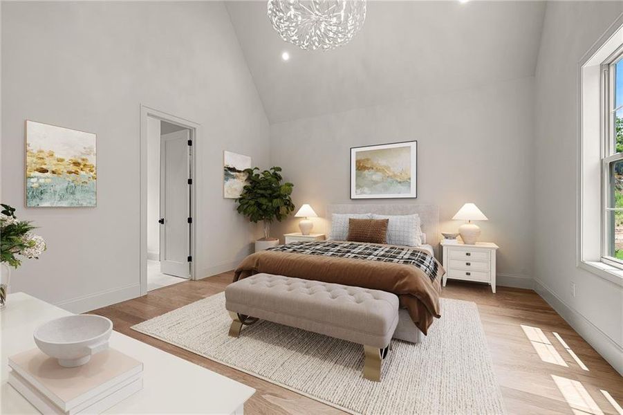 Furnished interior view inside a new home in , Newnan (Image 5).