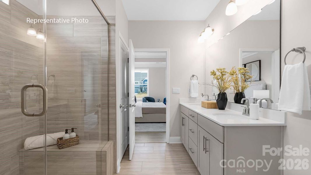 Furnished interior view inside a new home in Sylvan Creek, Denver (Image 19).